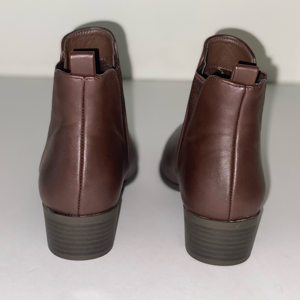 Top Moda Brown Ankle Boots - Picture 8 of 9